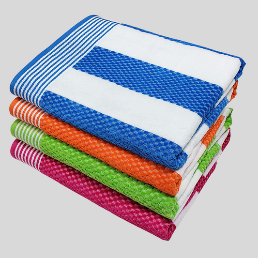 Personalized, Oversized Striped Beach & Pool Towel