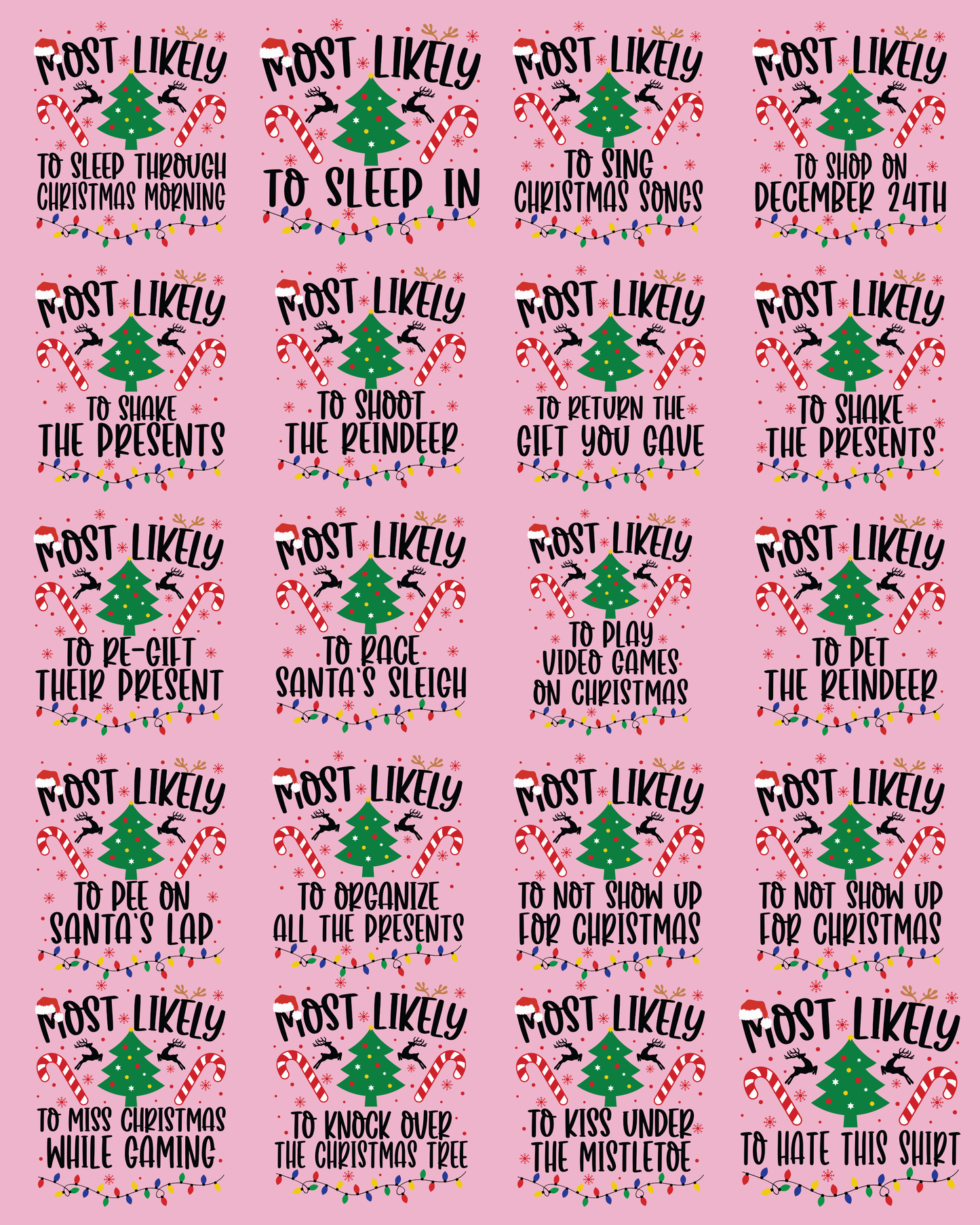 Most Likely To...Christmas Wine Tumblers