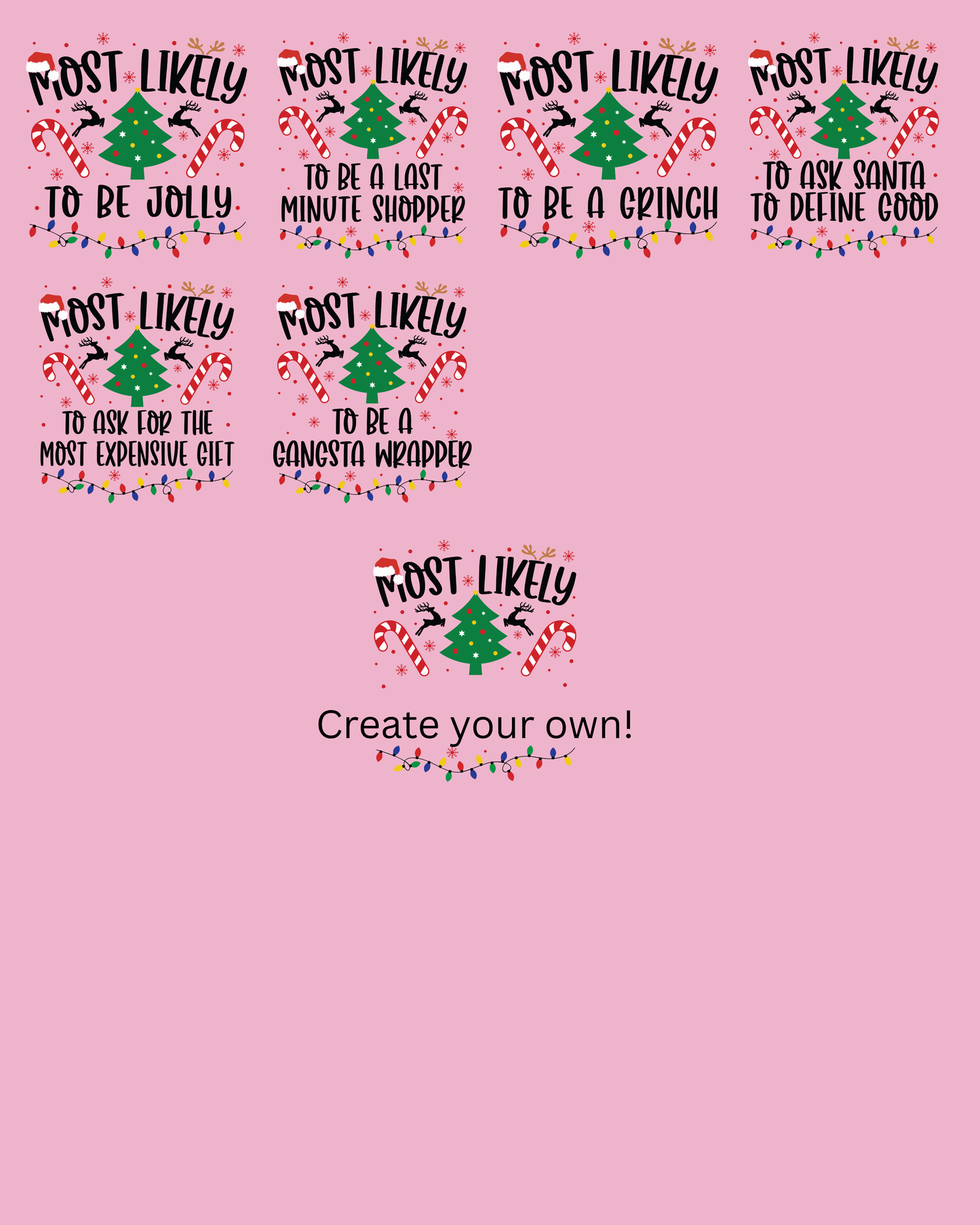 Most Likely To...Christmas Wine Tumblers