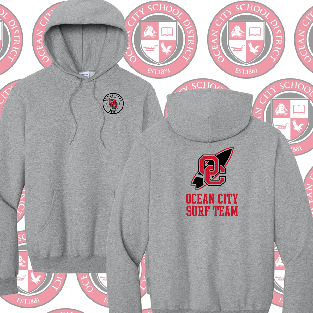 Ocean City Surf Team - Hooded Sweatshirt