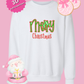 Merry Christmas 3D Puff Embroidery Sweatshirt