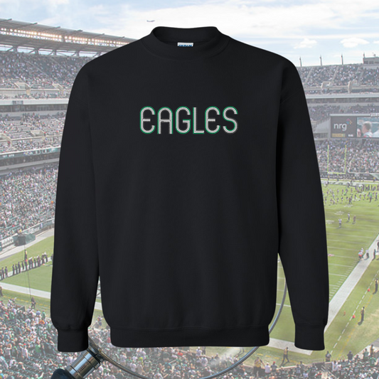 EAGLES Crewneck Sweatshirt  💚  Tri Color Logo