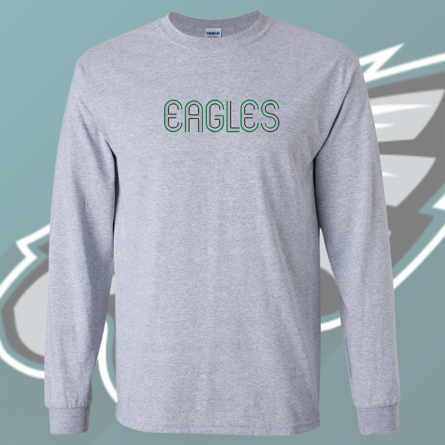 EAGLES Long Sleeve T-shirt 💚  Tri Color Logo