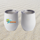 "Down the Shore" stemless wine tumbler with name or initials